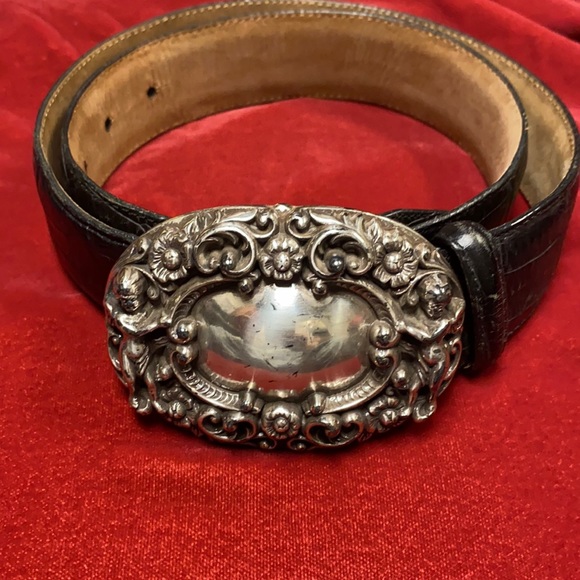 Brighton black cherub buckle belt - Picture 1 of 4